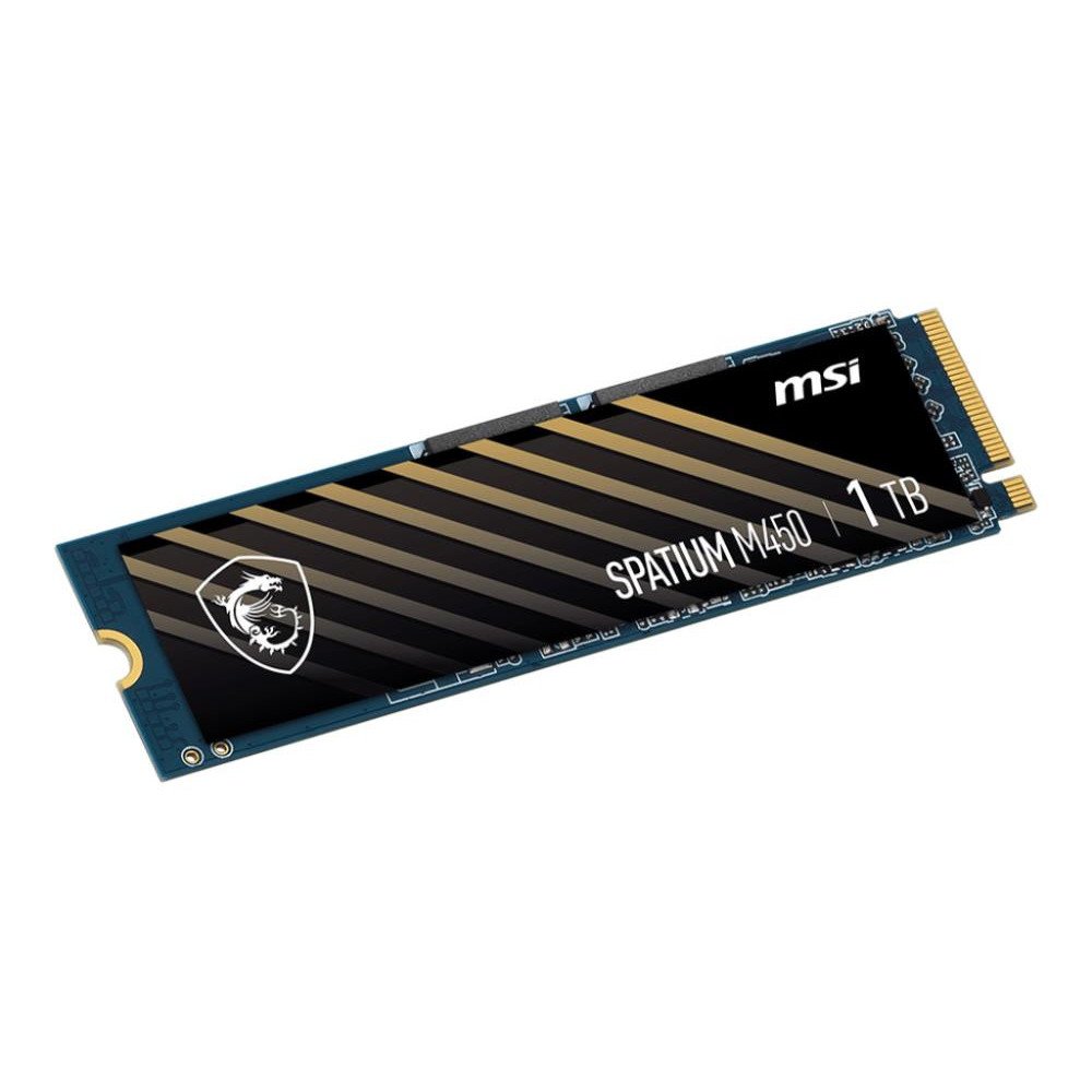 SSD|MSI|SPATIUM M450|1TB|M.2|PCIe Gen4|NVMe|3D NAND|Write speed 3000 MBytes/sec|Read speed 3600 MBytes/sec|2.15mm|TBW 600