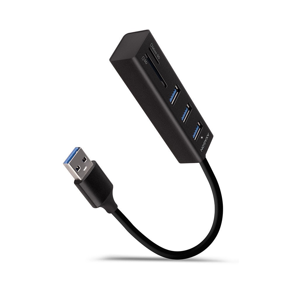 AXAGON SuperSpeed USB-A Hub and Card Reader|HMA-CR3A