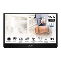 LCD Monitor|MSI|PRO MP161 E2|15.6"|Business|Panel IPS|1920x1080|16:9|60Hz|Matte|4 ms|Speakers|Colour Black|PROMP161E2