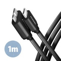 AXAGON Data and power suply cable, 1 m|BUMM3-CM10AB|USB Type C to USB