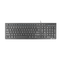 Natec|Keyboard|Discus 2 Slim|Standard|Wired|US|Black|USB 2.0|424 g