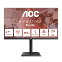 AOC|U27E4CV|27 "|IPS|UHD|16:9|60 Hz|4 ms|3840 x 2160 pixels|400