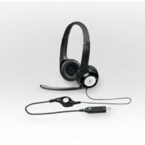 Logitech|Computer headset|H390|Built-in microphone|USB Type-A|Black