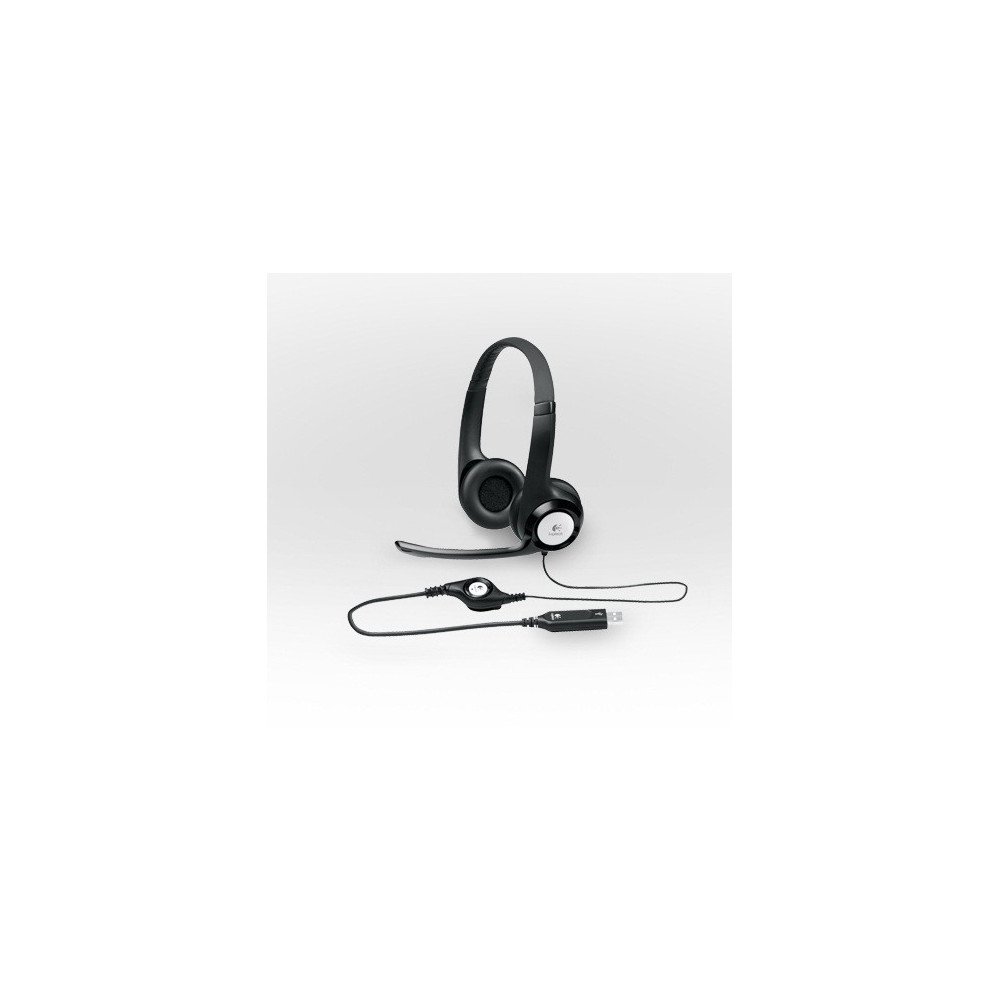Logitech|Computer headset|H390|Built-in microphone|USB Type-A|Black