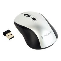 Gembird|Optical Mouse|MUSW-4B-02-BS|Wireless|USB|Black/silver