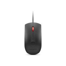 Lenovo Fingerprint Biometric USB Mouse Gen3|Wired|USB-A|Black/Red
