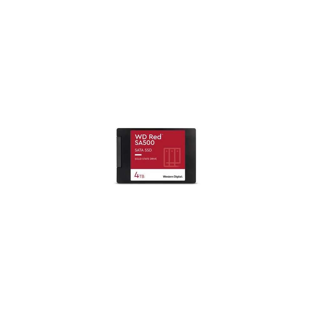 SSD|WESTERN DIGITAL|Red SA500|4TB|SATA 3.0|Write speed 520 MBytes/sec|Read speed 560 MBytes/sec|2,5"|TBW 500 TB|MTBF 1750000