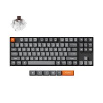 Keychron K8 Max QMK/VIA Wireless RGB - US Layout - Hot-Swappable Super Brown (K8M-H3) Belaidė Žaidimų Klaviatūra