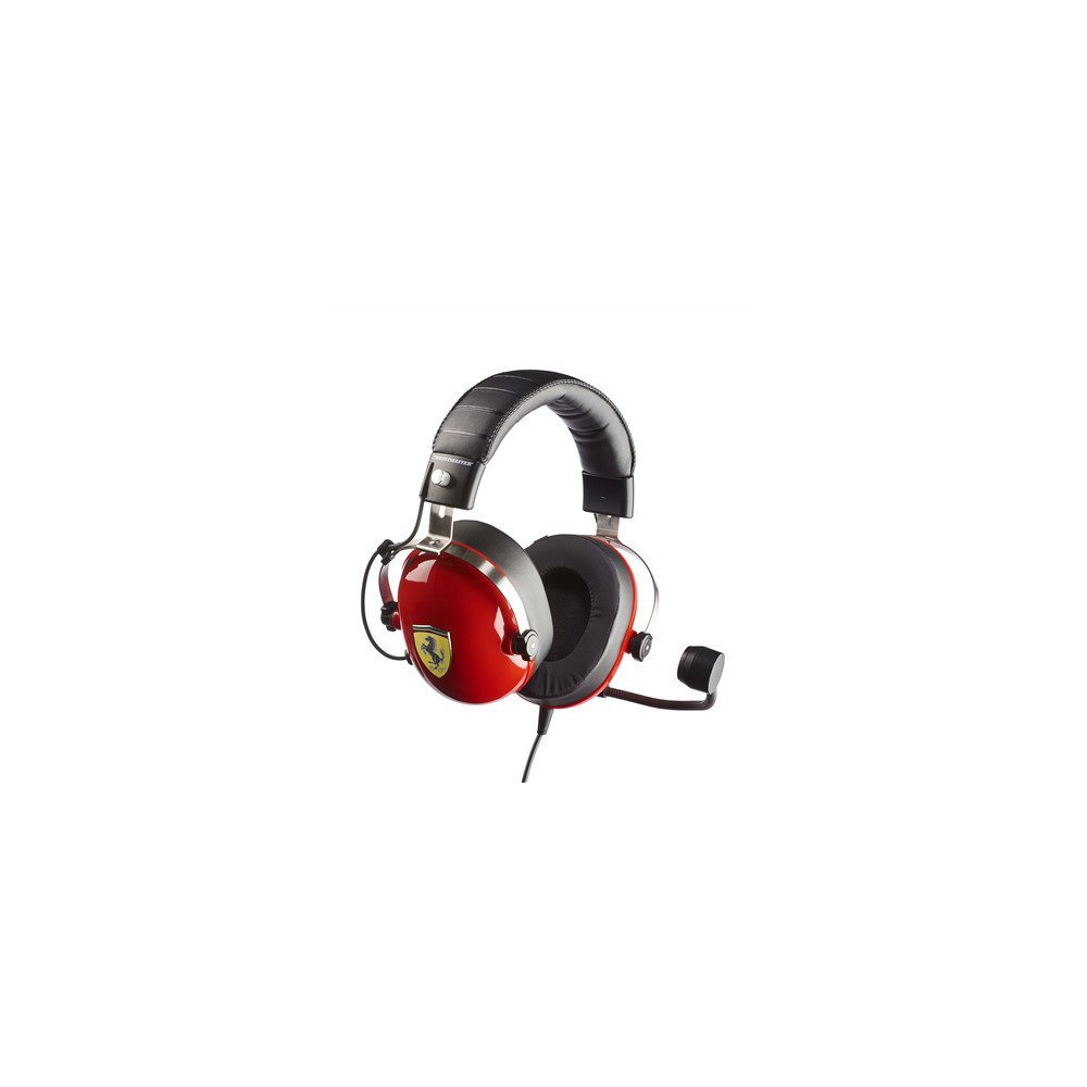 Thrustmaster | Gaming Headset | T Racing Scuderia Ferrari Edition | Wired | Over-Ear | Noise canceling | Red/Black