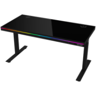 Dual-motor sit/stand adjustable-height gaming desk with wireless
