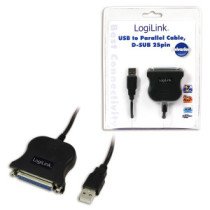 Logilink|USB 2.0 adapter to Paralel (LPT) DB25 , 1,8m|USB-A to LPT