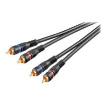 Goobay|Stereo RCA cable 2x RCA, double shielded|50032