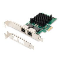 Digitus|Gigabit Ethernet PCI Express Card, 2-port 32-bit, low profile