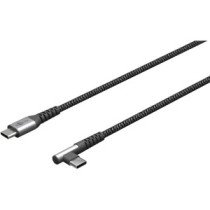 Goobay|64659 USB-C to USB-C Textile Cable with Metal Plugs, 1 m|USB-C