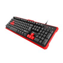 GENESIS RHOD 110 Gaming Keyboard, US Layout, Wired, Red | Genesis | RHOD 110 | Gaming keyboard | Wired | US | 1.7 m | Red, Black