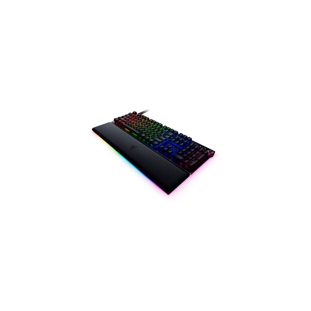 Razer | Huntsman V2 Optical Gaming Keyboard | Gaming keyboard | Wired | RGB LED light | US | Black | Numeric keypad | Clicky