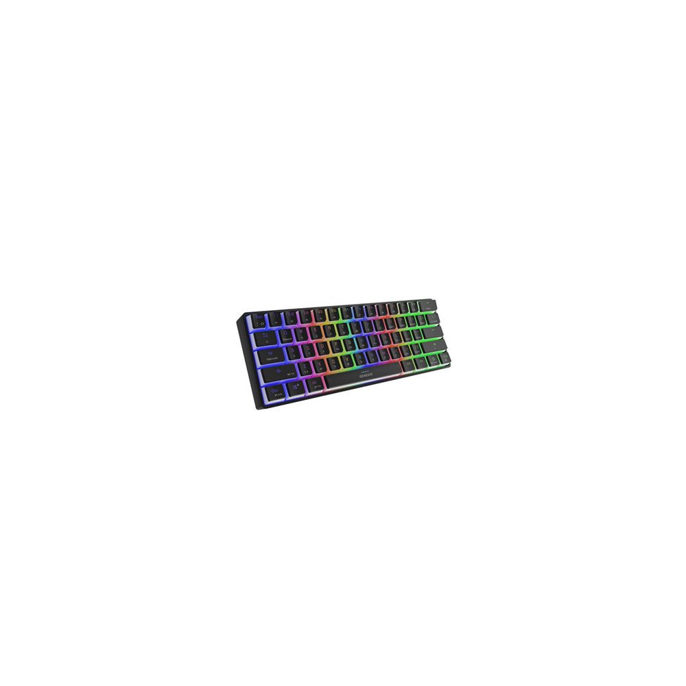 Genesis | THOR 660 RGB | Black | Gaming keyboard | Wireless/Wired | RGB LED light | US | 1.5 m | Gateron Red Switch | Wireless