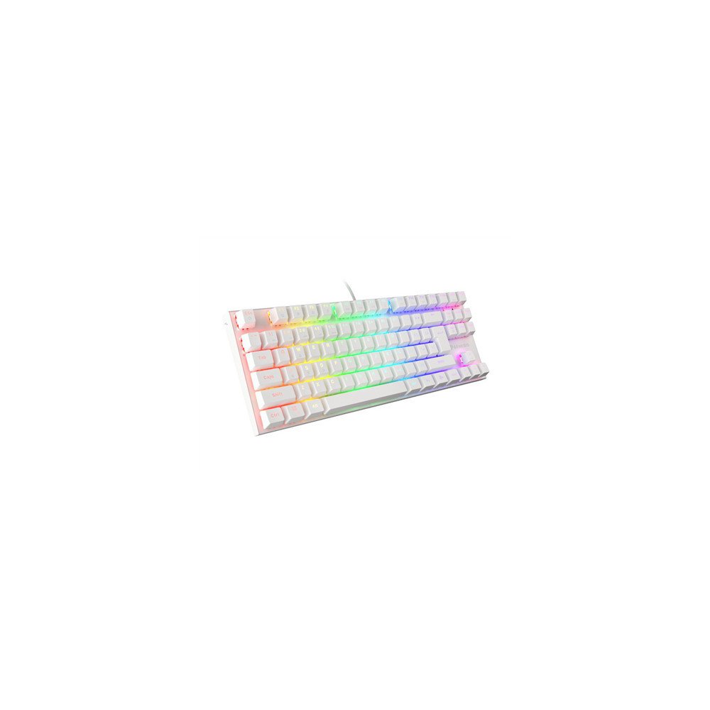Genesis | THOR 303 TKL | White | Gaming keyboard | Wired | RGB LED light | US | 1.8 m | Brown Switch