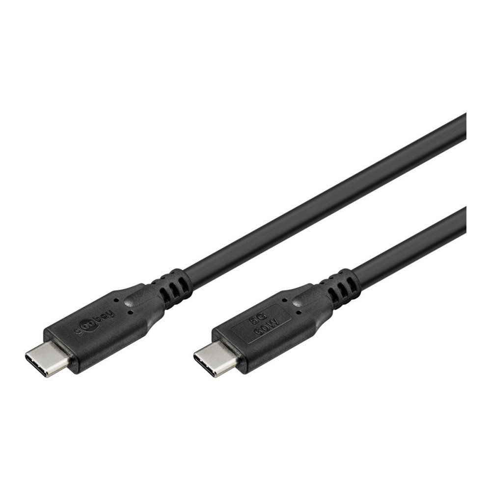 Goobay USB-C Cable, USB 3.2, 60 W, 5 Gbit/s, Power Delivery|74727
