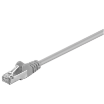 Goobay|50126|CAT 5e patchcable, F/UTP|Grey RJ45 male (8P8C)|RJ45 male