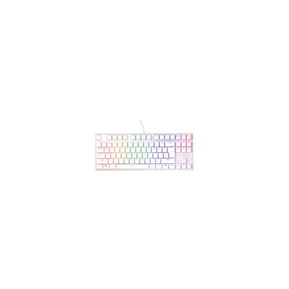 Genesis THOR 303 | Mechanical Gaming Keyboard | Wired | US | White | USB Type-A | Outemu Peach Silent