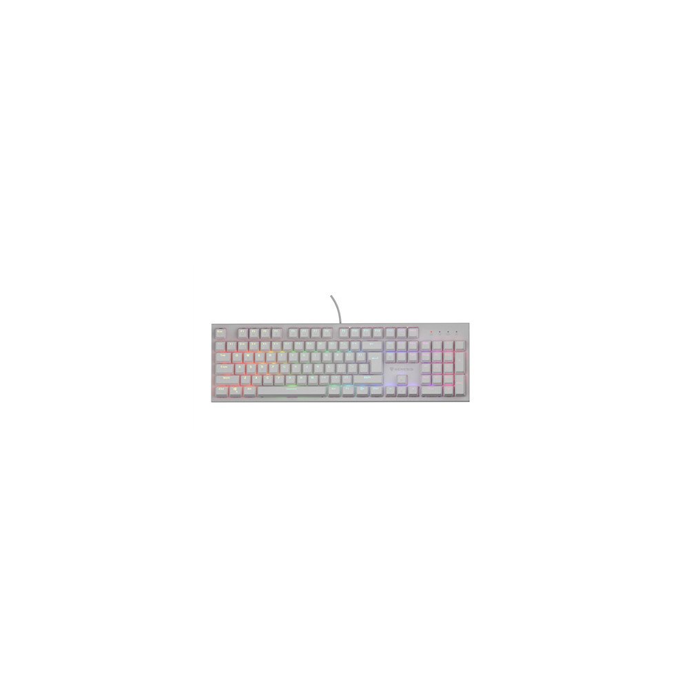 Genesis THOR 303 | Mechanical Gaming Keyboard | Wired | US | White | USB Type-A | Outemu Peach Silent