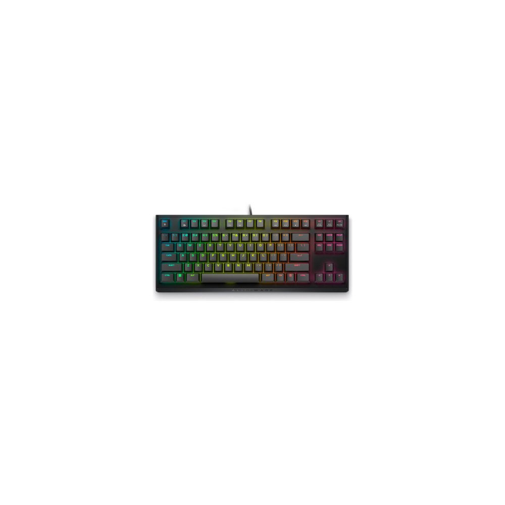 Dell Alienware Tenkeyless AW420K | Gaming Keyboard | Wired | EN | Dark Side of the Moon | CHERRY MX Red