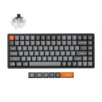 Keychron K2 Max QMK/VIA Wireless RGB - US Layout - Hot-Swappable Super Brown (K2M-J3) Belaidė Žaidimų Klaviatūra