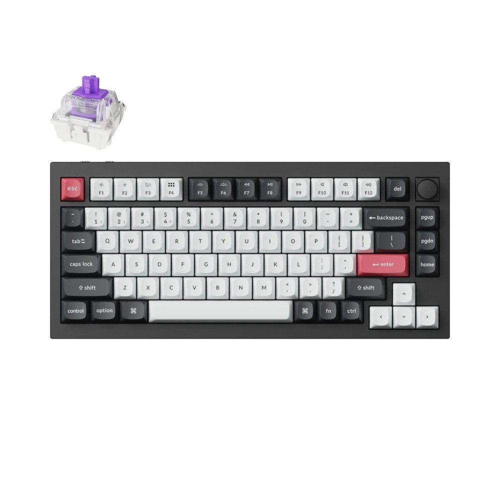 Keychron Q1 HE QMK - US Layout - Gateron Magnetic Nebula Carbon Black