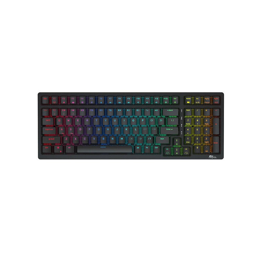 Royal Kludge RK98 - US layout - Brown Switches - Black (Juoda) Belaidė Žaidimų Klaviatūra