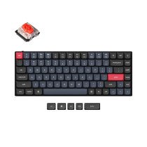 Keychron S1 QMK/VIA Wireless RGB Aluminum - US Layout - Hot-Swappable Low Profile Gateron Brown (S1-H1) Belaidė Žaidimų
