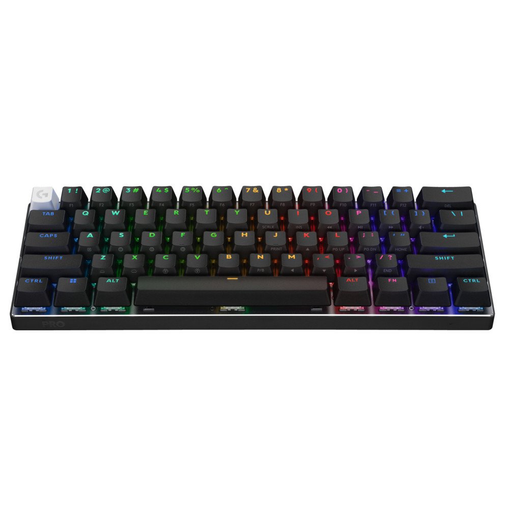 Logitech G PRO X 60 Lightspeed - US layout - GX Optical Tactile Switches - Black (Juoda) Belaidė Žaidimų Klaviatūra
