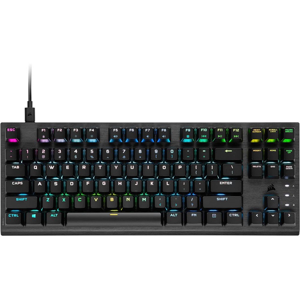 Corsair Gaming K60 PRO TKL RGB - US layout - OPX Optical-Mechanical Switches Žaidimų Klaviatūra