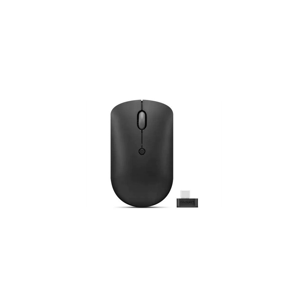 Lenovo | Wireless Compact Mouse | 400 | Red optical sensor | Wireless | 2.4G Wireless via USB-C receiver | Black | 1 year(s)