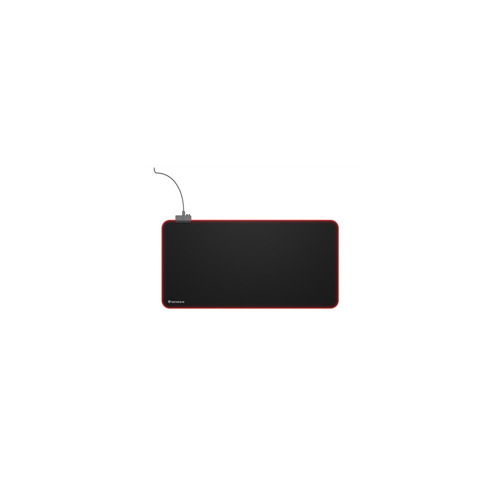 Genesis Mouse Pad | Boron 500 XXL RGB | Mouse pad | 400 x 800 x 4 mm | Black