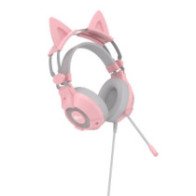 Žaidimų ausinės Royal Kludge E9000 (Rožinės)