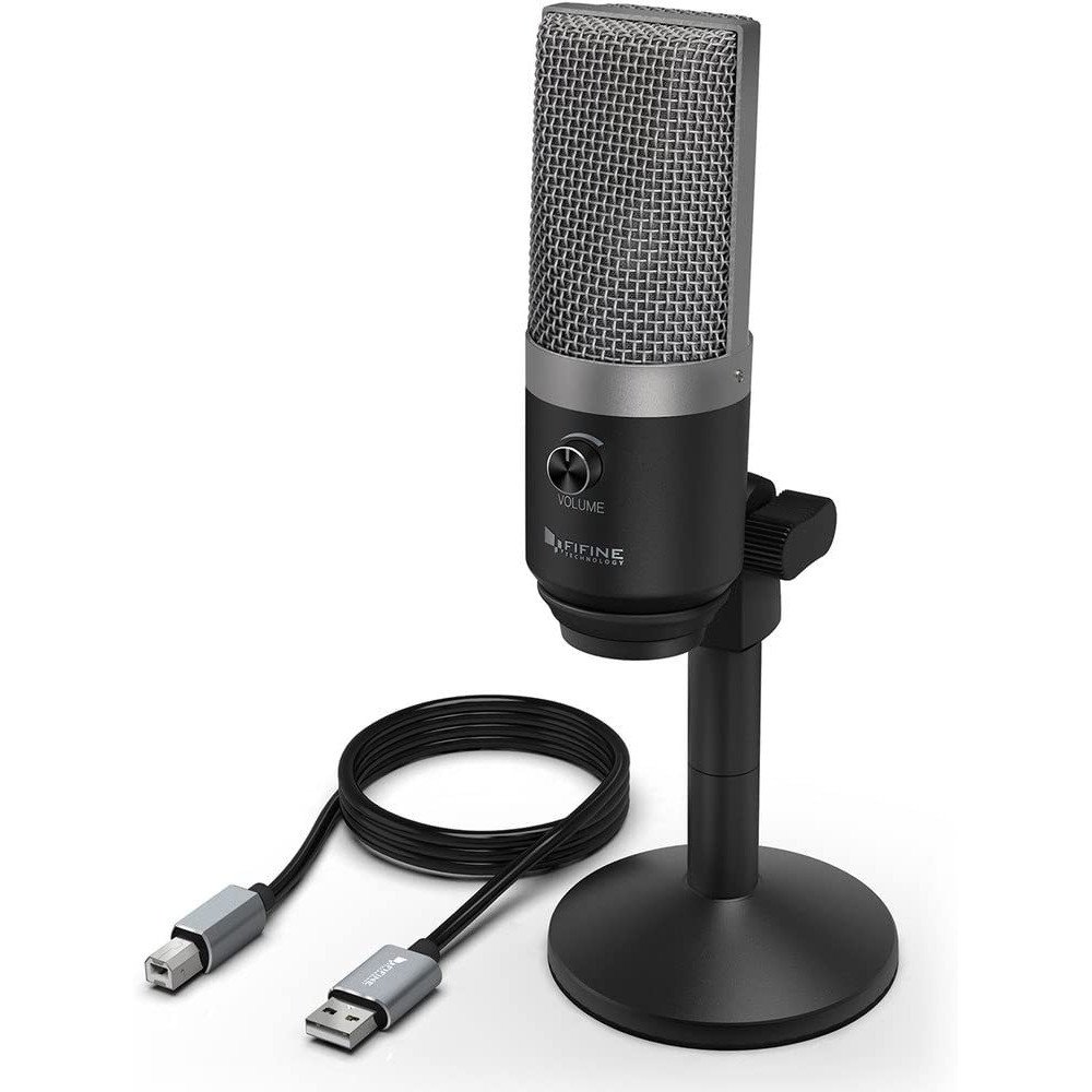 FIFINE K670 Silver (Sidabro spalvos) Kondensatorinis Mikrofonas
