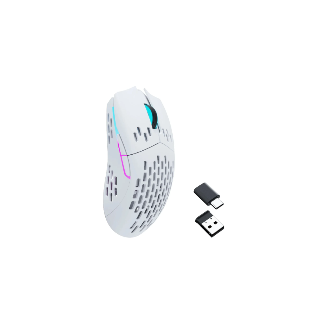 Keychron M1 Wireless (1000Hz) White (M1-A5) Balta Belaidė Žaidimų Pelė