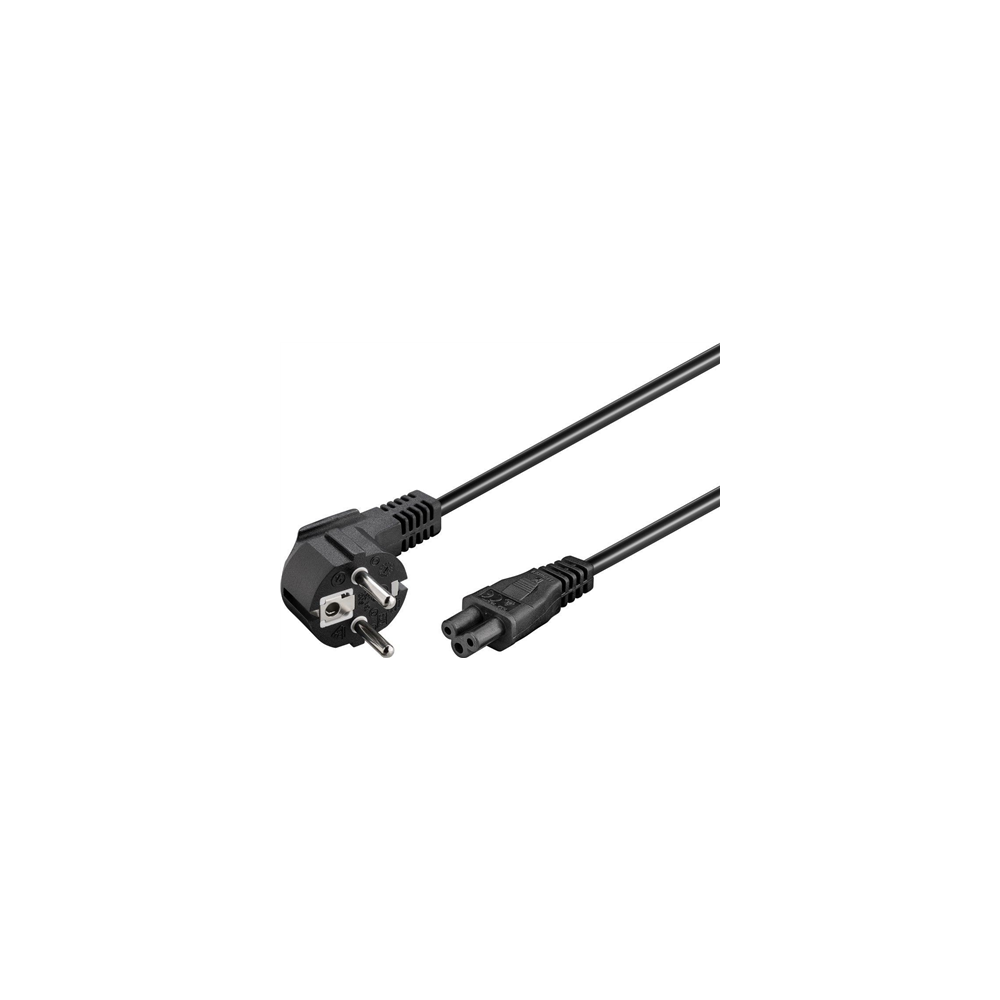 Goobay | Power supply cord (CEE/7/7 to mickey), angled | 68004 | Black