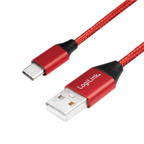 Logilink|||USB|2.0|Cable|||CU0148|||USB-C|to|USB-A|USB-C|Male|||Male