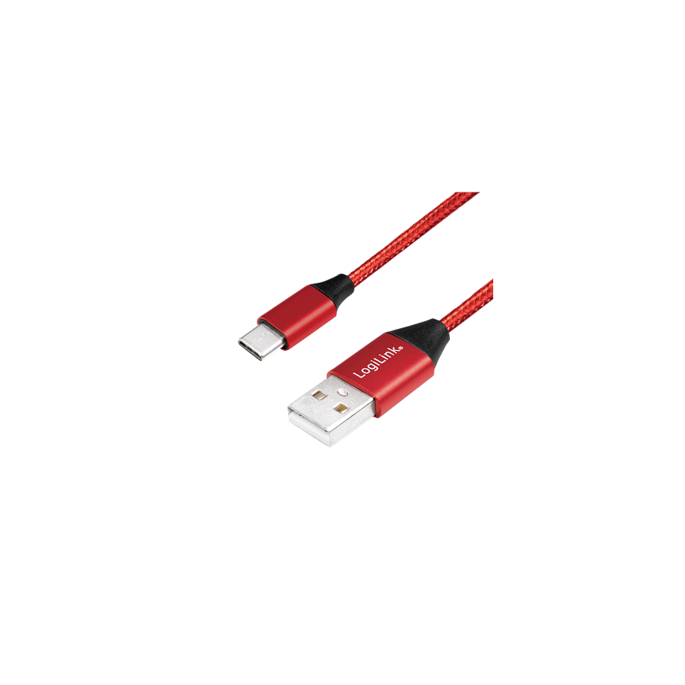 Logilink|||USB|2.0|Cable|||CU0148|||USB-C|to|USB-A|USB-C|Male|||Male