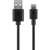 Goobay|59122|USB|2.0|cable|(USB-C™|to|USB|A),|black|||Goobay|||USB-C