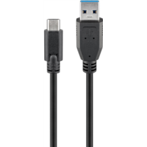 Goobay|||Round|cable|||Sync|&|Charge|Super|Speed|USB-C|to|USB|A|3.0
