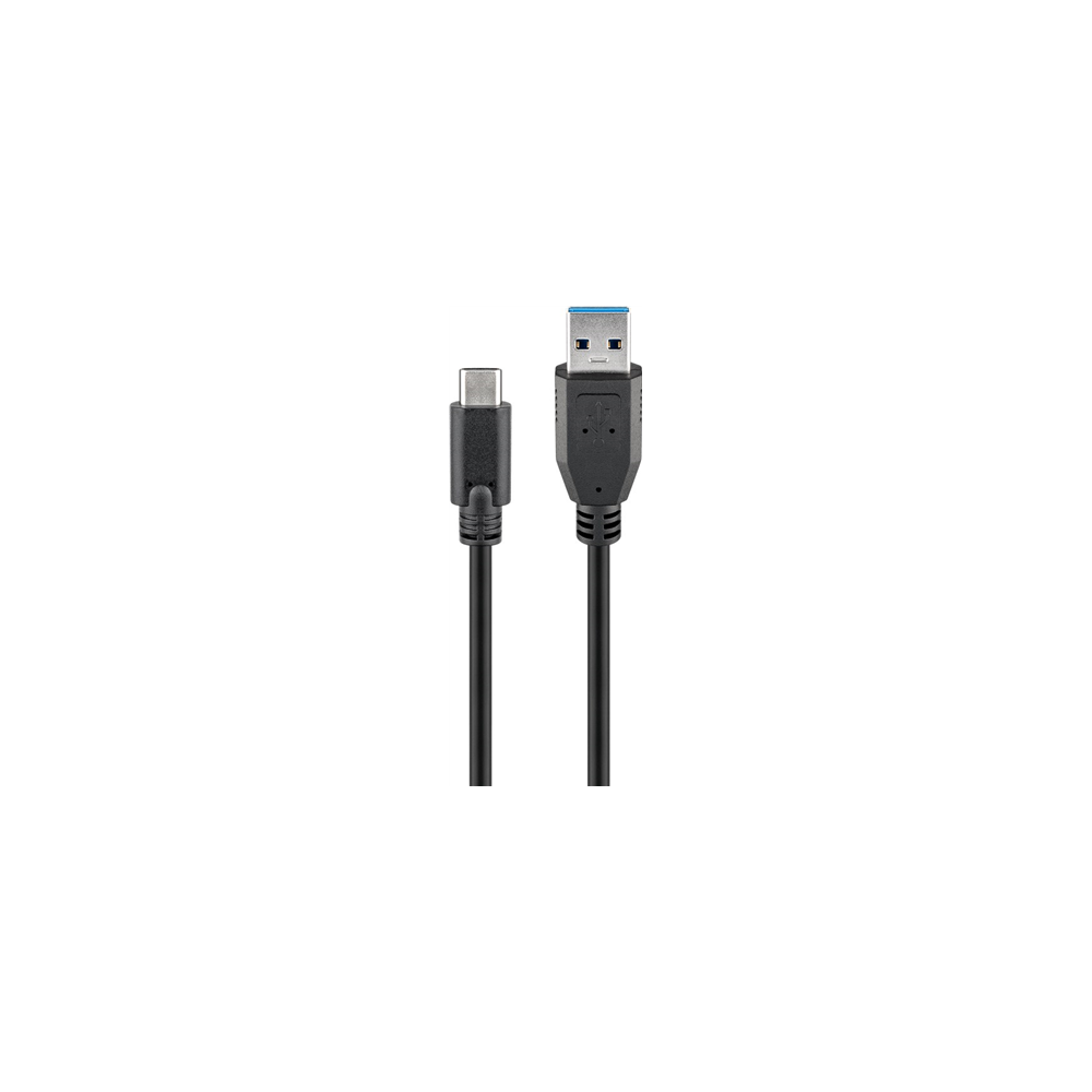 Goobay|||Round|cable|||Sync|&|Charge|Super|Speed|USB-C|to|USB|A|3.0