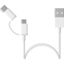Xiaomi|||Mi|2-in-1|USB|Cable|||Micro|USB|to|Type|C|||Charge|&|Sync
