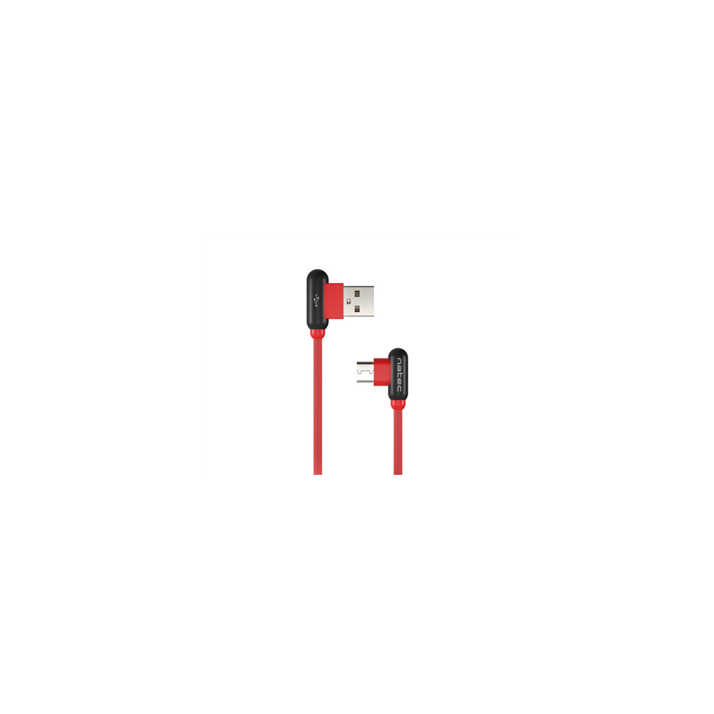 Natec|Prati,|Angled|USB|Type|C|to|Type|A|Cable|1m,|Red|||Natec|||USB