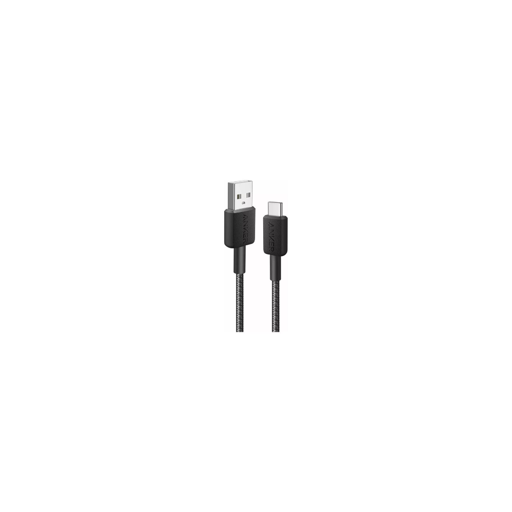 Anker 322 Nylon Cable, Black | A81H6G11 | USB-A to USB-C