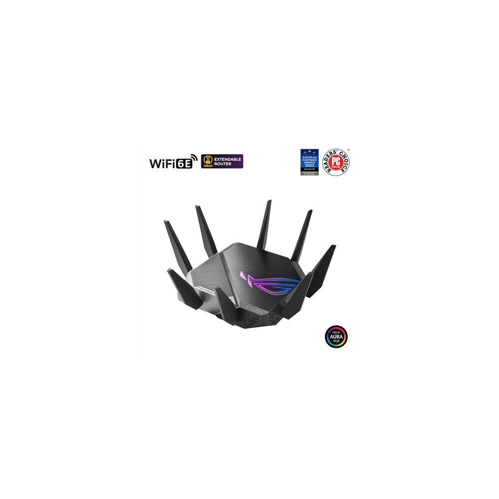 Wi-Fi|6|Tri-Band|Gigabit|Gaming|Router|||ROG|GT-AXE11000|Rapture
