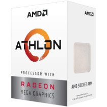 AMD CPU Desktop 2C/4T Athlon 220GE (3.4GHz,5MB,35W,AM4) box, with Radeon Vega Graphics