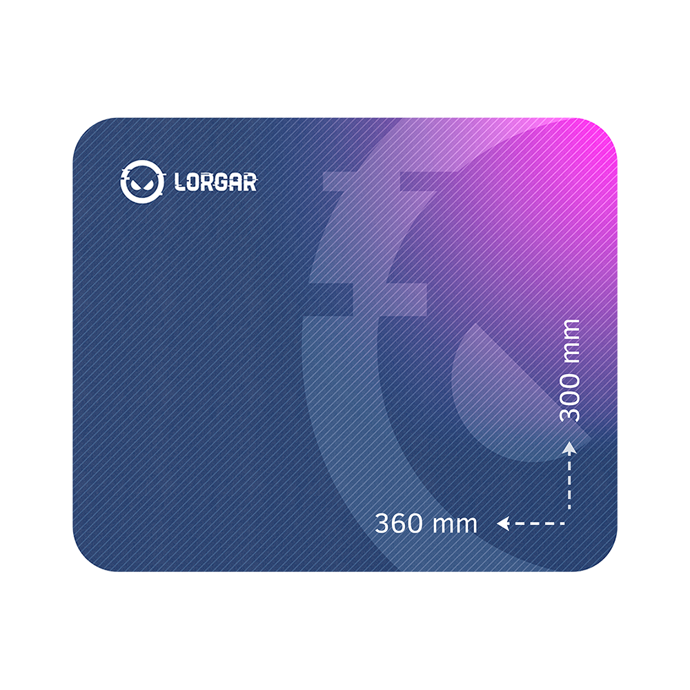 Lorgar|Main|133,|Gaming|mouse|pad,|High-speed|surface,|Purple|rubber